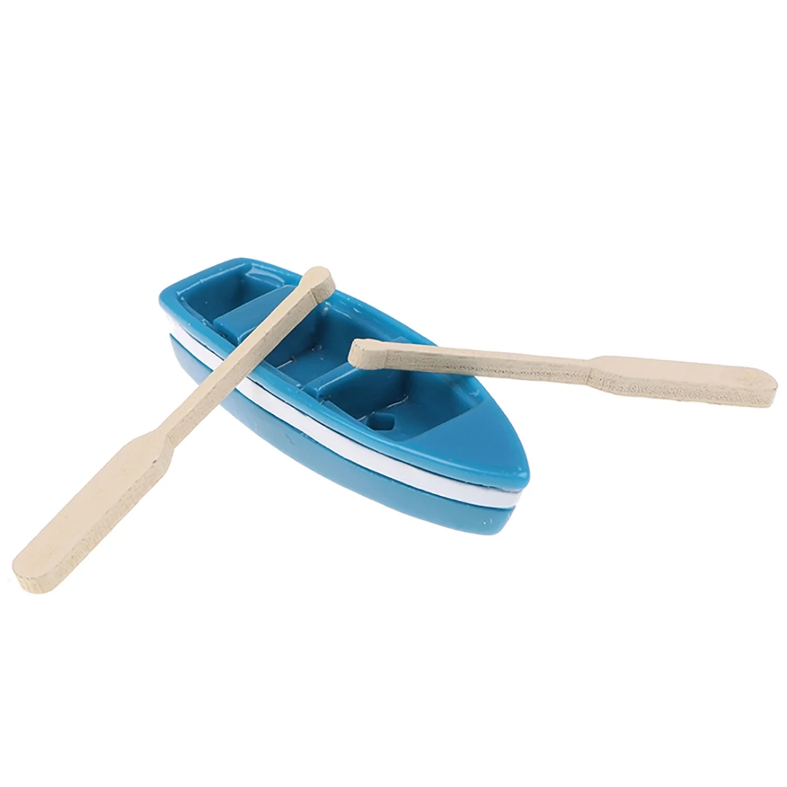 B24C-10Pcs/Set, tumbona en miniatura, sombrilla de playa, Kits de carcasa de barco para casa de muñecas, escenas de vida, accesorio de decoración