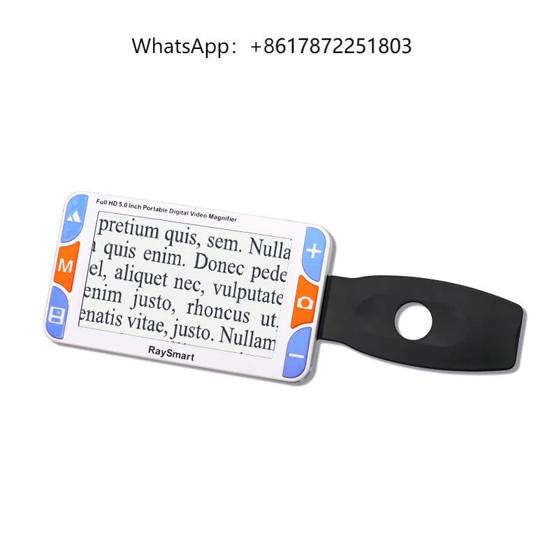 

5.0 Inch Handheld Portable Video Digital Magnifier Electronic Reading Aid Low Vision Magnifier RS500S