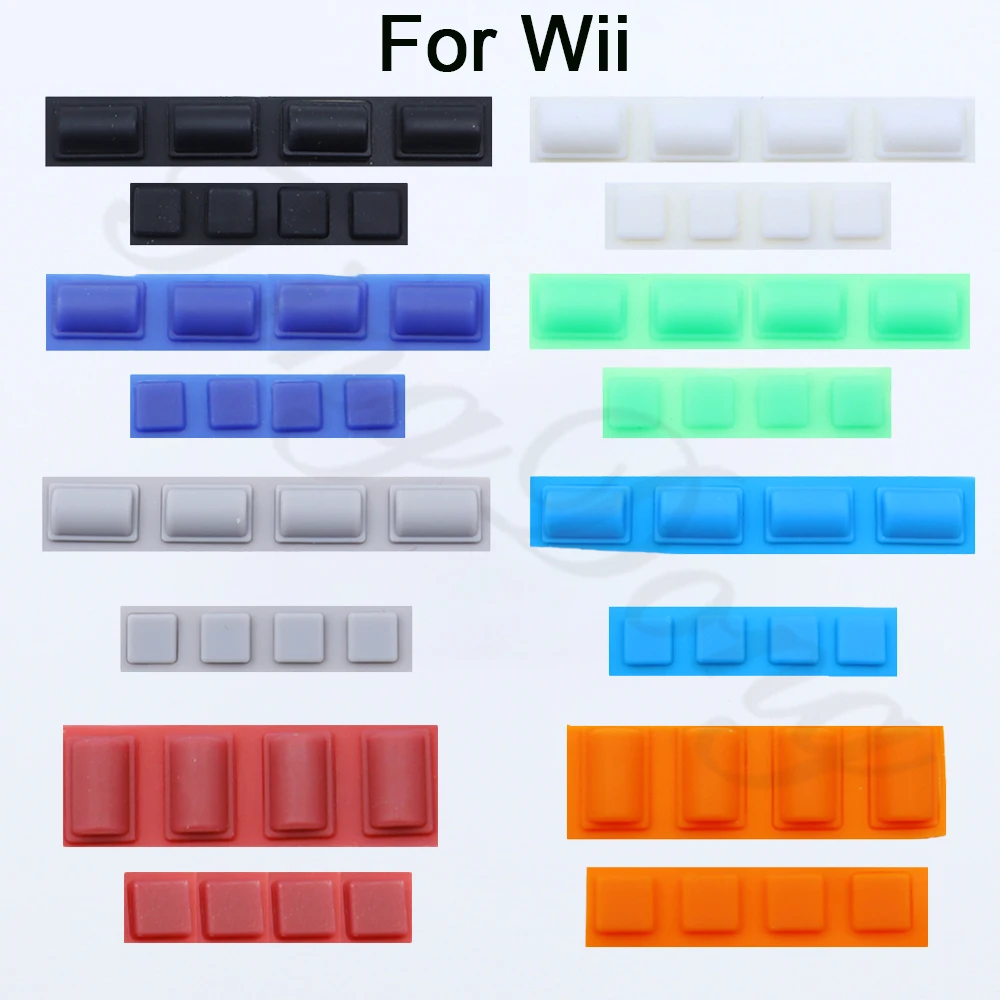 1/2/5Set Dustproof Plug For WII Console Non-slip Rubber Pad Dust Plugs Screw Feet Cover Replacement