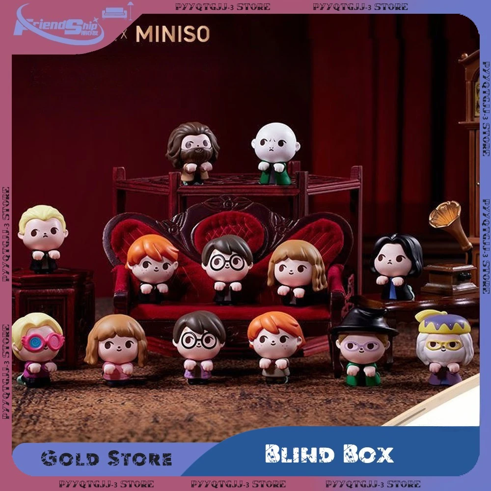 

Мини-серия «Гарри Поттер», слепая коробка, лежачая поза, маленькие куклы, 2, случайные персонажи в коробке, мультяшные компьютерные украшения, игрушка в подарок