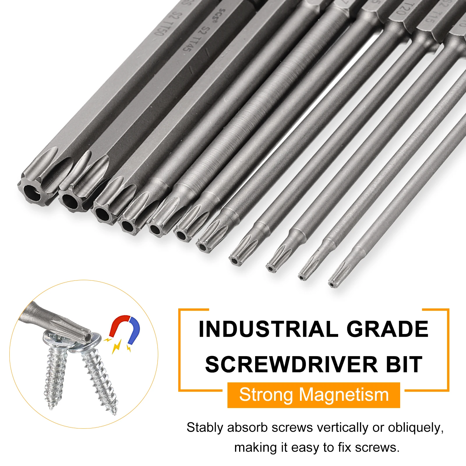 1/3/5pcs TT6-TT50 Security Torx Head Screwdriver Bit 1/4