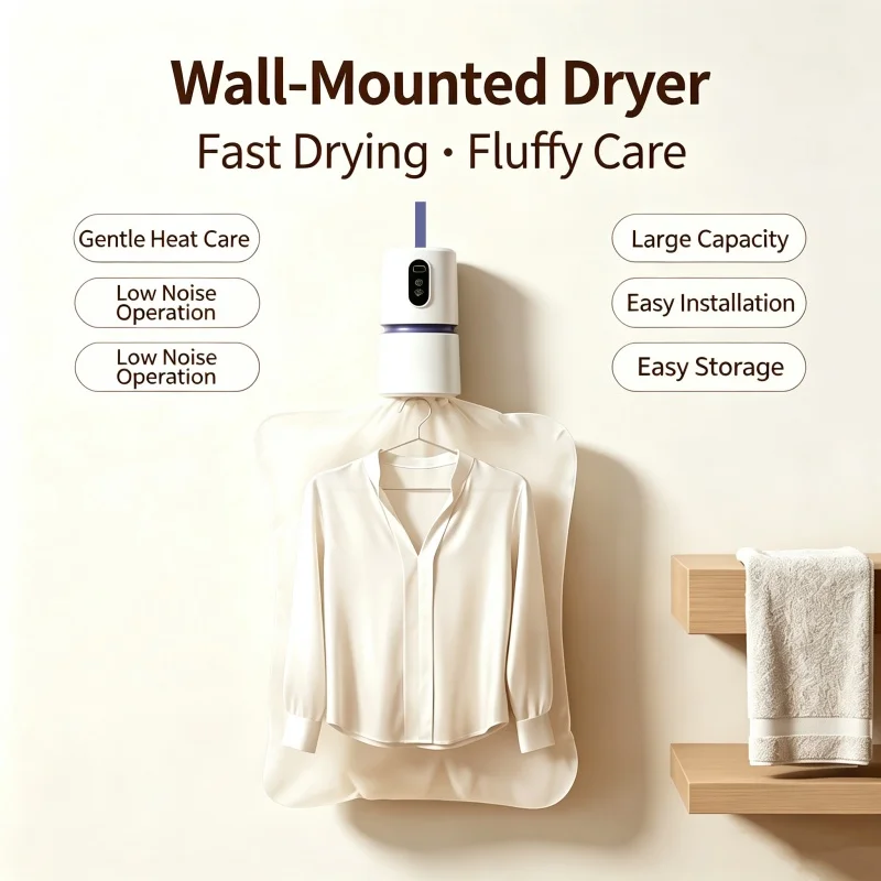 Intelligent Timer Clothes Dryer Portable Quick Dryer Foldable Dryer WithSterilization And Dust Removal Function For Travel