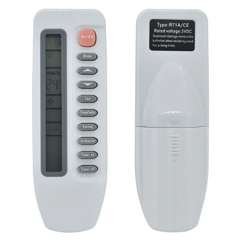 Replacement AC Remote Control for Midea R71A/E R71/E R71A/CE R71/CE Air Conditioner