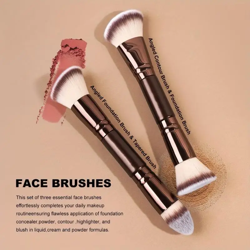 4/5/6/pcs Professional Makeup Brush Set Portable Travel Dual-Ended Multifunctional Foundation Blusher