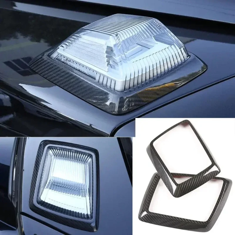 

For Mercedes-Benz G Class W464 Dry Carbon Fiber 2019-2020 Exterior Front Hood Turn Signal Light Cover Modification Accessories
