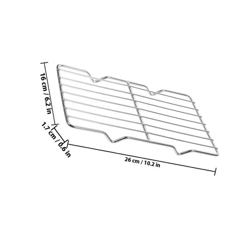 Versatile Stainless Steel Wire Rack for Baking Roasting Cooling Grilling Bbq Rack for Meat Fish Vegetables Pizza Pancakes Eggs