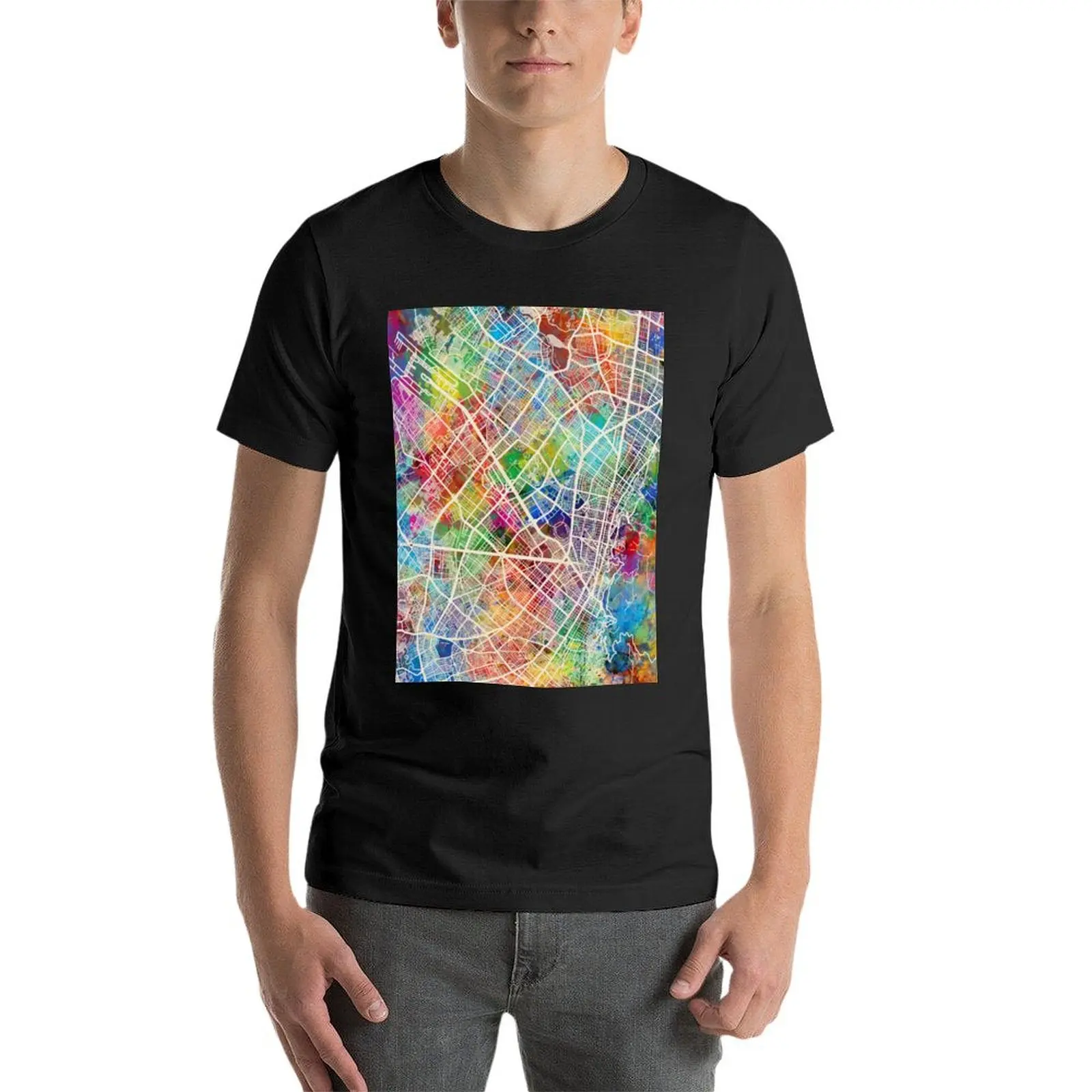 Bogota Colombia City Map T-Shirt shirts graphic tees cute tops plus sizes anime clothes men clothes image 4
