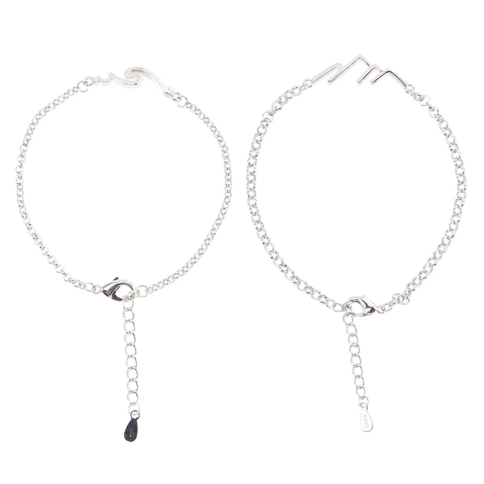 

2pcs Couples Bracelets Matching Couple Bracelet Jewelry Gift For Boyfriend Suitable For Daily Wear Travel Dating Theme Parties