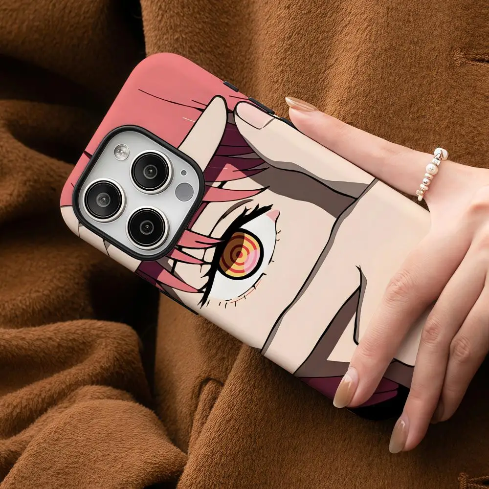 Чехол для телефона с аниме M-Makima для Samsung Galaxy S25 24 23 22 Ultra Plus A56 36 26, глянцевый HD двухслойный твердый корпус