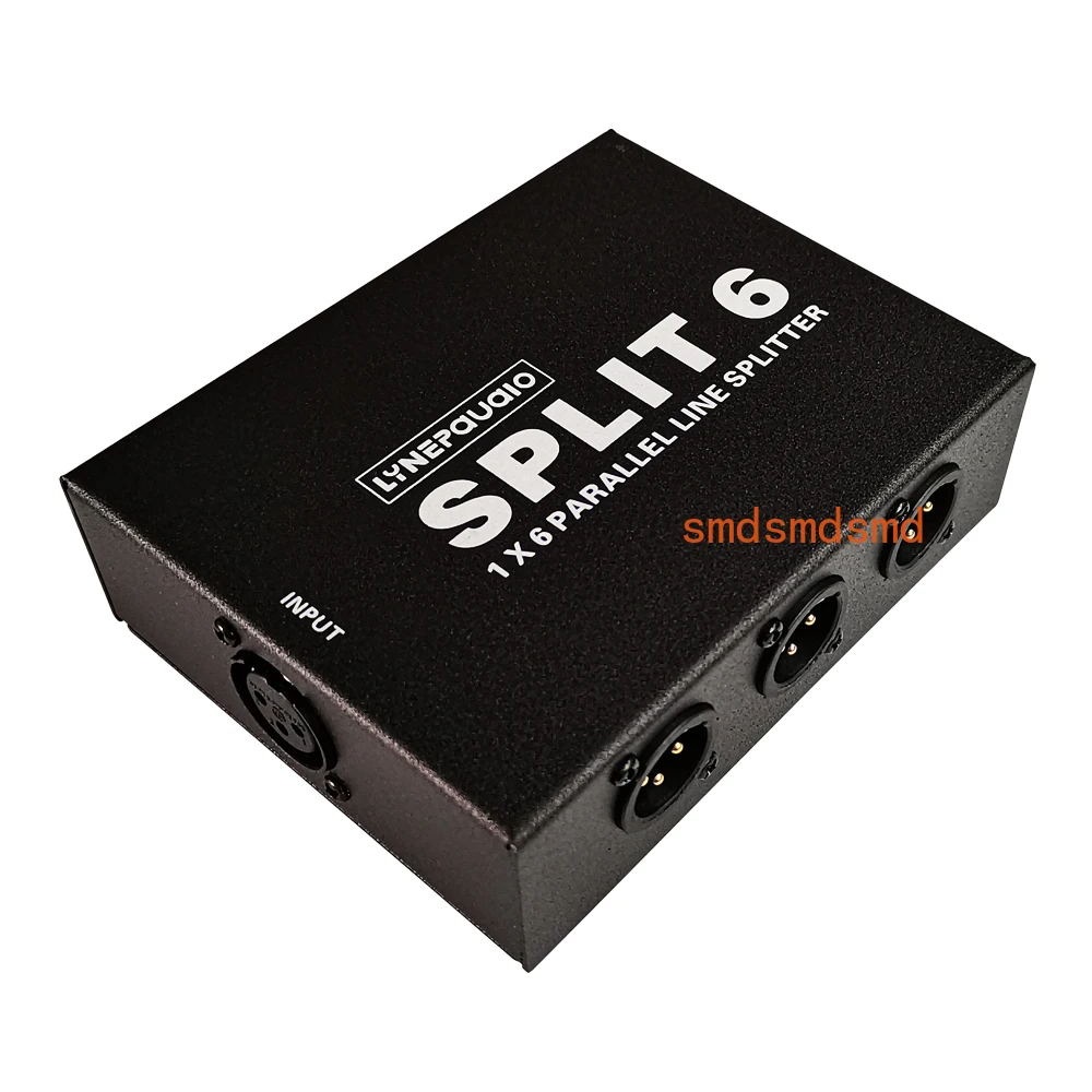 

Passive XLR 1 in 6 out signal splitter 6 in 1 out mixer signal splitter stage conference lossless