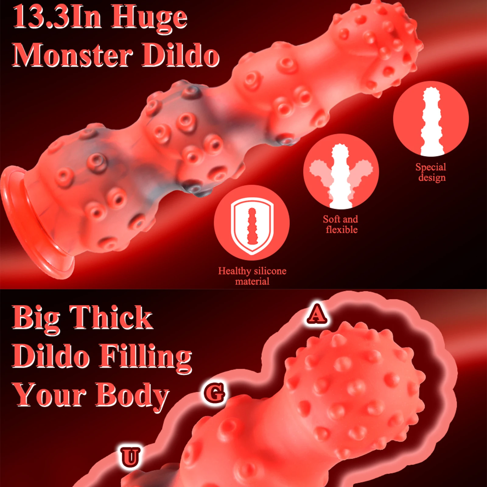 13.38 Cal analny duży Dildo silikonowy, bardzo duży, gruby koralik do penisa, materiały dla dorosłych seksowne produkty Sex zabawki dla kobiet mężczyzn