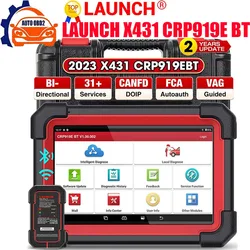 LAUNCH X431 CRP919E BT Car Diagnostic Tool OBD2 Scanner DBScar VII VCI Auto with Active Test ECU Coding CANFD DOIP 31+ Reset