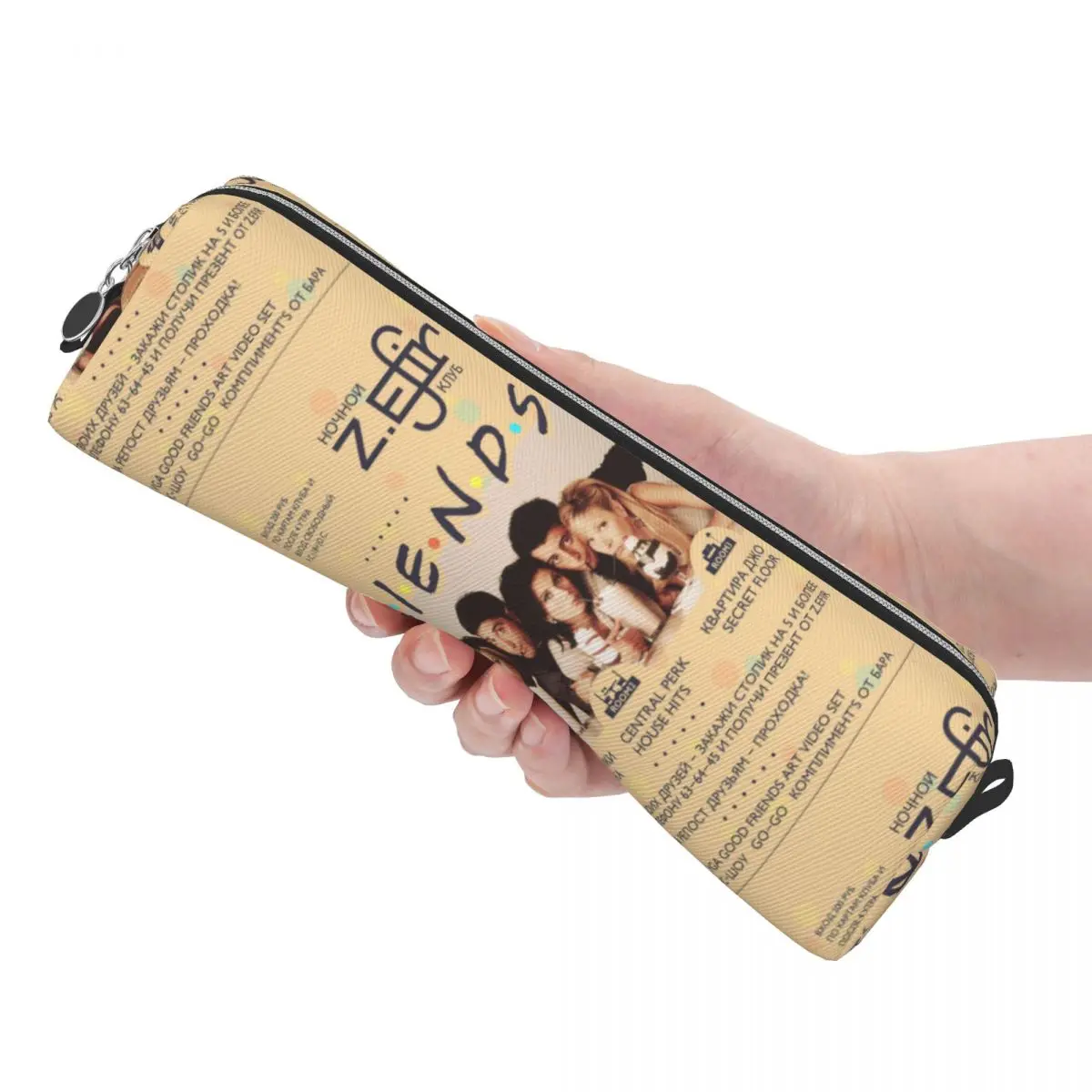 친구 TV 쇼 연필 케이스 Rachel Joey Ross Chandler 연필 케이스 펜 키즈 대용량 연필 가방 학생 학교 문구