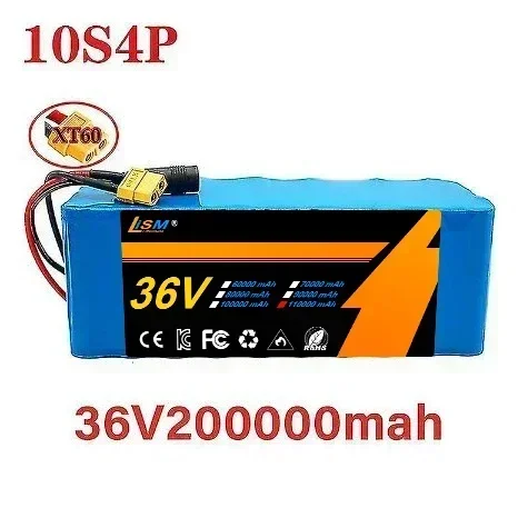 10S4P 36V 110000mAh Electric Scooter Lithium Battery 18650 battery pack 36V 110Ah Electric Scooter Electric Scooter Battery 36v