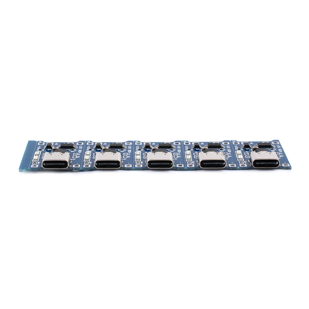 50PCS For USB-C Female Input 5V 1A Charging Board for 3.6V 3.7V Li-ion Polymer Batteries with Dual Input Protection Design