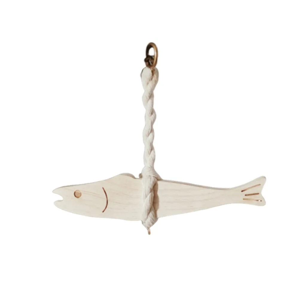 Ultra-thin Fish Car Ornament Wall-mounting Saves Space Fish Hangable Pollack Charm Lightweight Wall Wooden Door Pendant