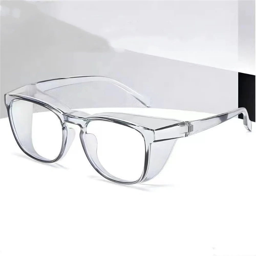 Anti-Blaulicht-Brille für Männer und Frauen, transparent, sanddicht, stoßfest, sichere Fahrradbrille, Blaulichtschutz, Schutzbrille