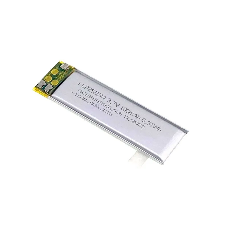 buy more will cheap 3.7V 251544 100mAh polymer lithium battery ultra-thin battery 1mm thick lithium battery charging pool