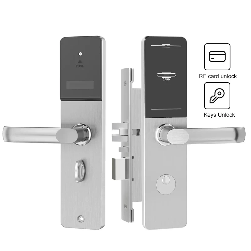 

RFID card 304 high quality SUS electronic hotel lock door lock