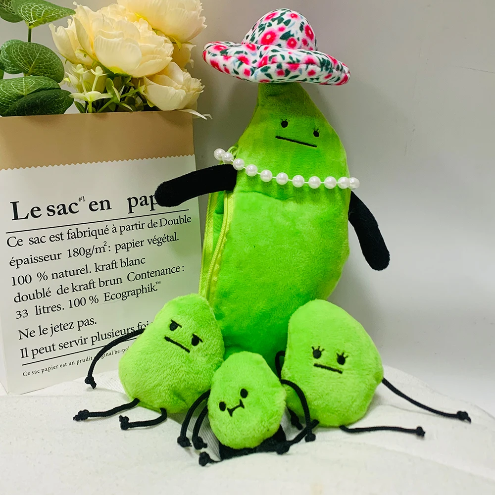 TreasuringU nuevo 31cm Secret Staycation juguetes de peluche Edamame familia muñecas niños planta peluche juguete regalos de cumpleaños