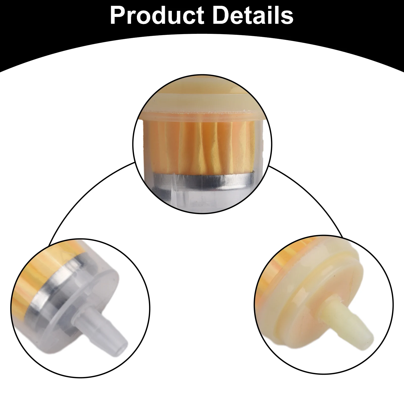 Fuel Filter With Magnet For 6mm Diameter Fuel Hoses In For Motorcycles Scooters Mopeds And For ATVs For Cleaner Fuel Delivery