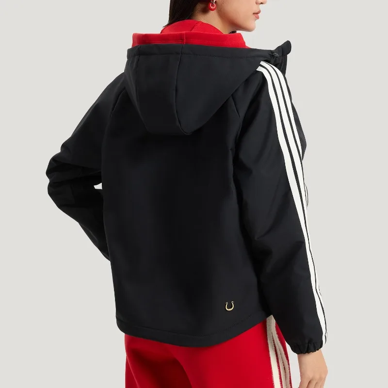Adidas Winter Women's Daily Hooded Wear Embroidered Jacket KU8973