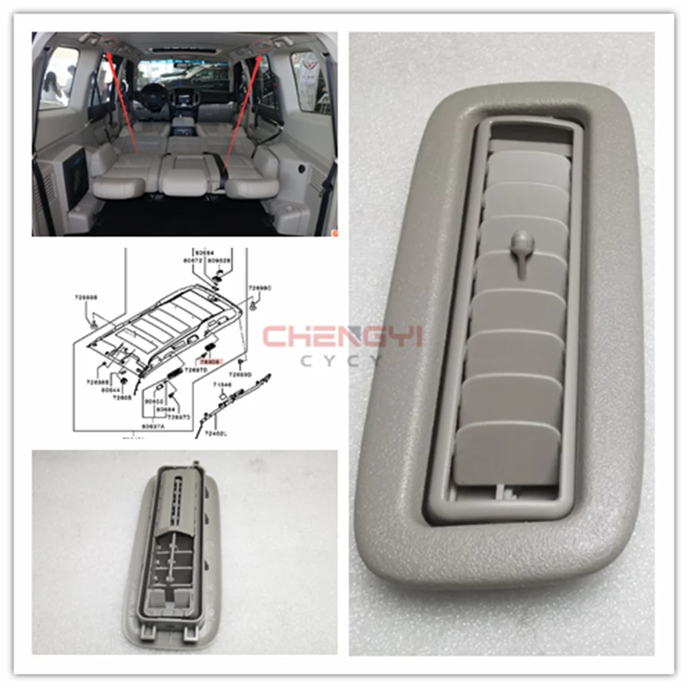 Car Lnner Roof Top Air Conditioner Outlet Grille Vent For Pajero Montero Sport KH6W V93W V95W V97W V98W 7842A069 7842A069YA