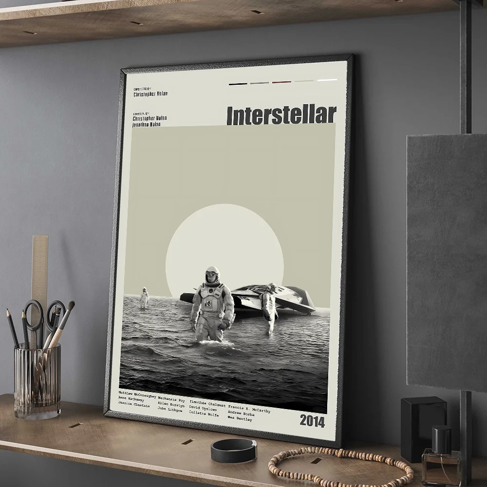 I-Interstellar الكلاسيكية الخيال العلمي فيلم نوعية جيدة يطبع والملصقات خمر غرفة بار مقهى ديكور ديكور المنزل #5
