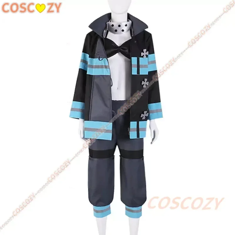 CyAnime EnnEnn No Cosplay Shouboutai 타마키 코타츠 코스프레 의상 Shinra Kusakabe Takehisa Hinawa 소방관 유니폼 슈트
