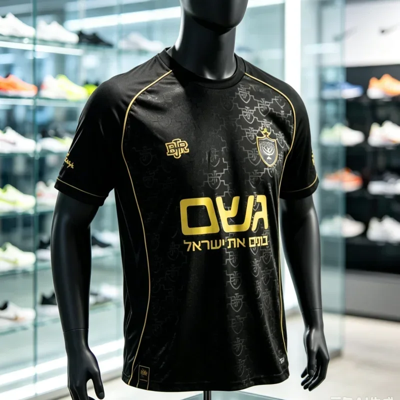2027 Beitar Jerusalem Football Jersey 3D Printed Quick Drying Men's and Women's Sports Short Sleeved Tee Parent Child Clothing