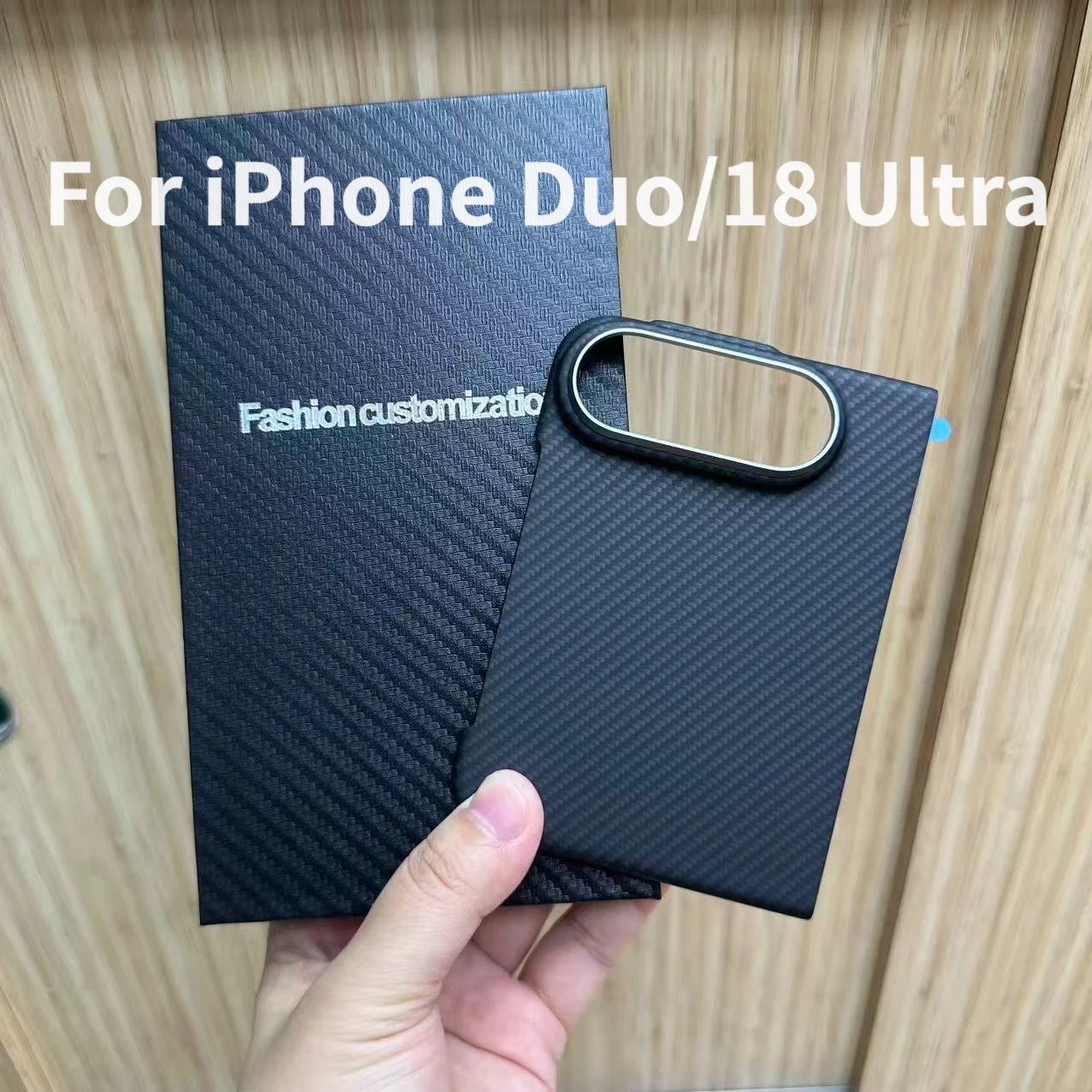 For iPhone Duo 18 Fold 600D Magnetic PC Case With MagSafe Aramid Carbon Fiber Pattern lightweight Armor Case for iPhone Ultra