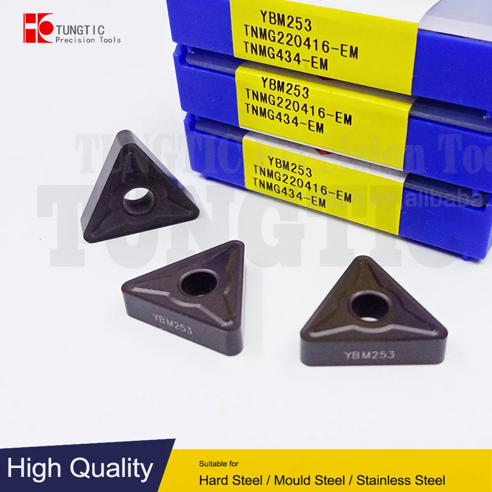 TNMG220416-EM YBM253 YBG205 TNMG434-EM TNMG 220416-EM Turning Inserts Carbide Cutter Lathe Tools For CNC TNMG 220416-EM