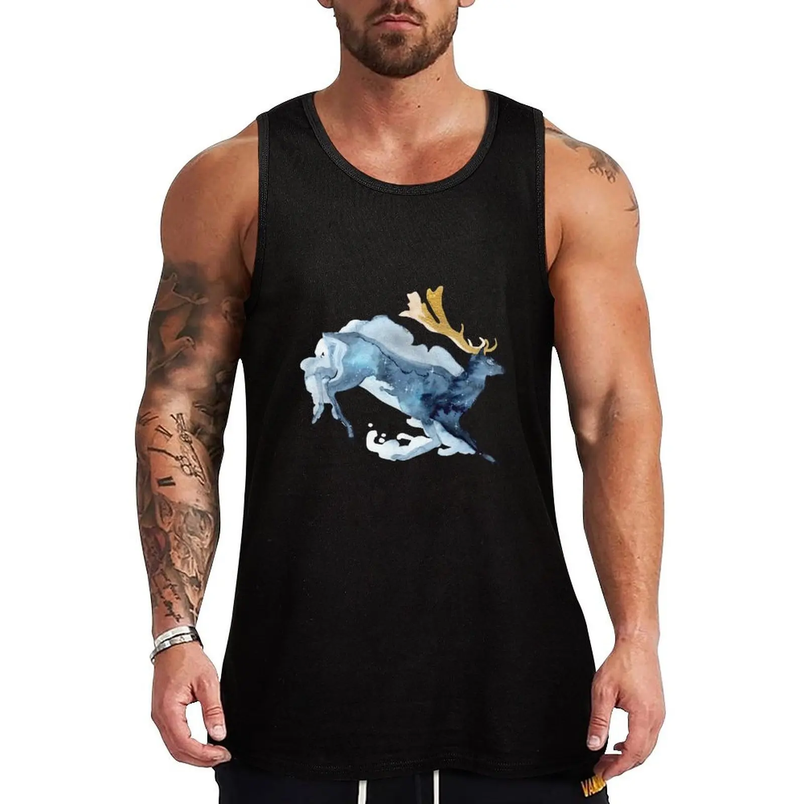 Golden Galaxy Fallow Deer Tank Top Outdoor UV Tank Top Sun Protection Sleeveless Shirt
