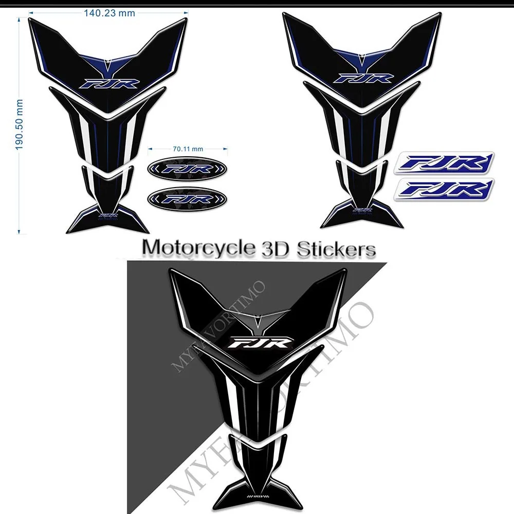 Motorcycle Stickers For Yamaha FJR1300 FJR 1300 Tank Pad Protector 3D Sticker Decal Fuel Gas Anti Slip ADVENTURE