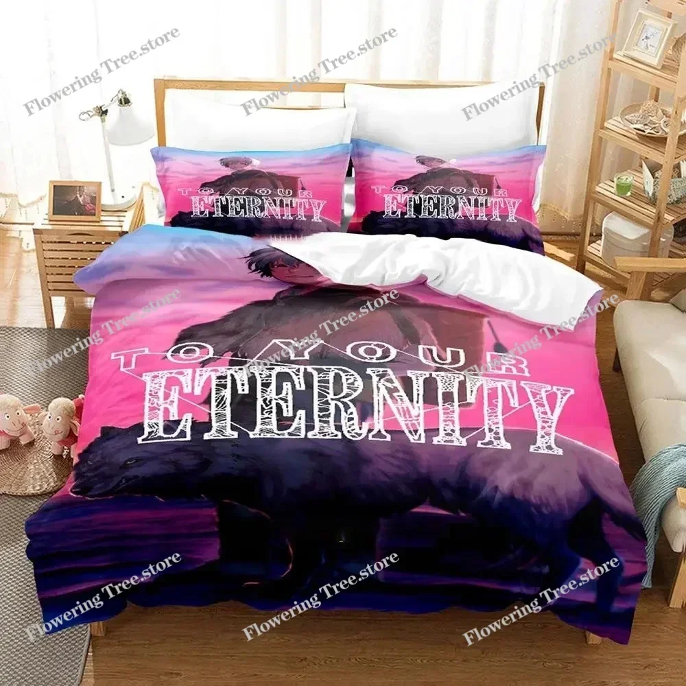 

Anime To Your Eternity Bedding Set Boys Girls Twin Queen Size Duvet Cover Pillowcase Bed Kids Adult Fashion Home Textileextile