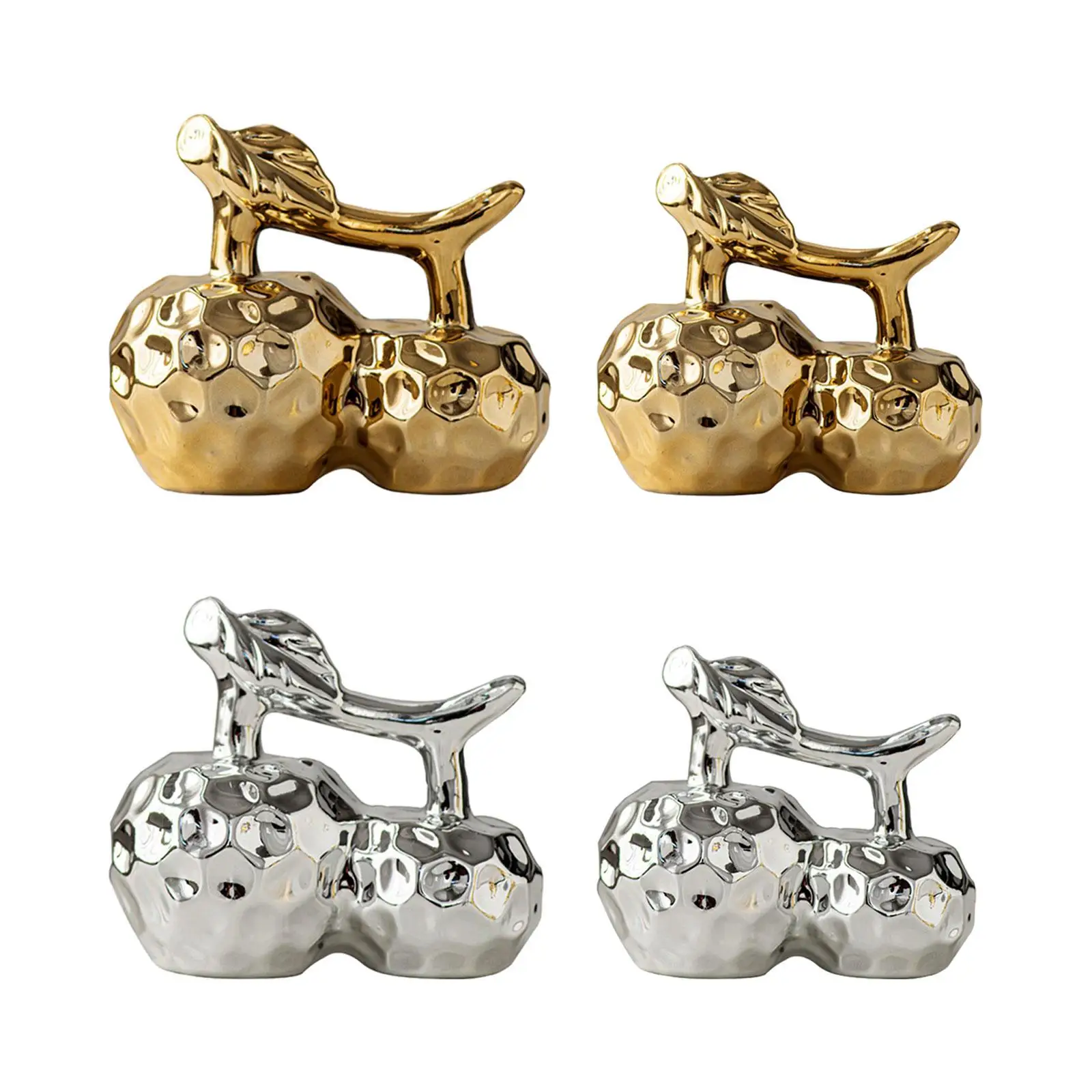 Apple Decoration Electroplated Crafts Figurine for Bedroom Living Room Home