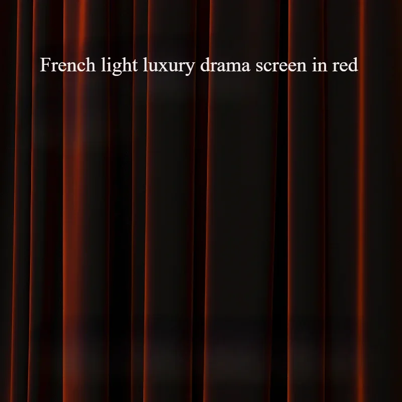 High end French retro drama screen red curtain light luxury velvet blackout 2024 popular bedroom living decoration warm curtains