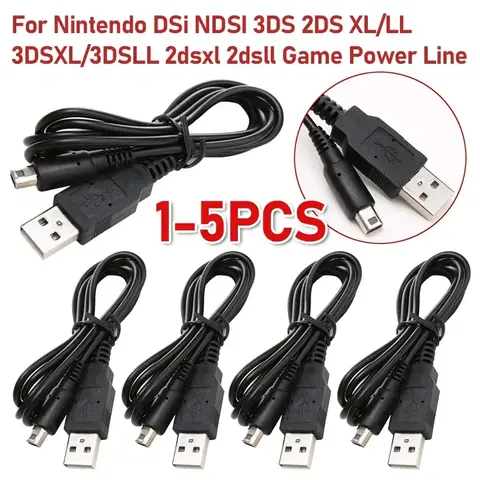 1m USB Charger Cable for Nintendo 2DS ndsi 3DS 3DSXL NEW 3DS NEW 3DSXL 2Dsxl 2Dsll Game Power Line