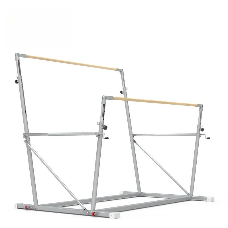 Competitive gymnastics training, uneven bars, uncorded uneven bars