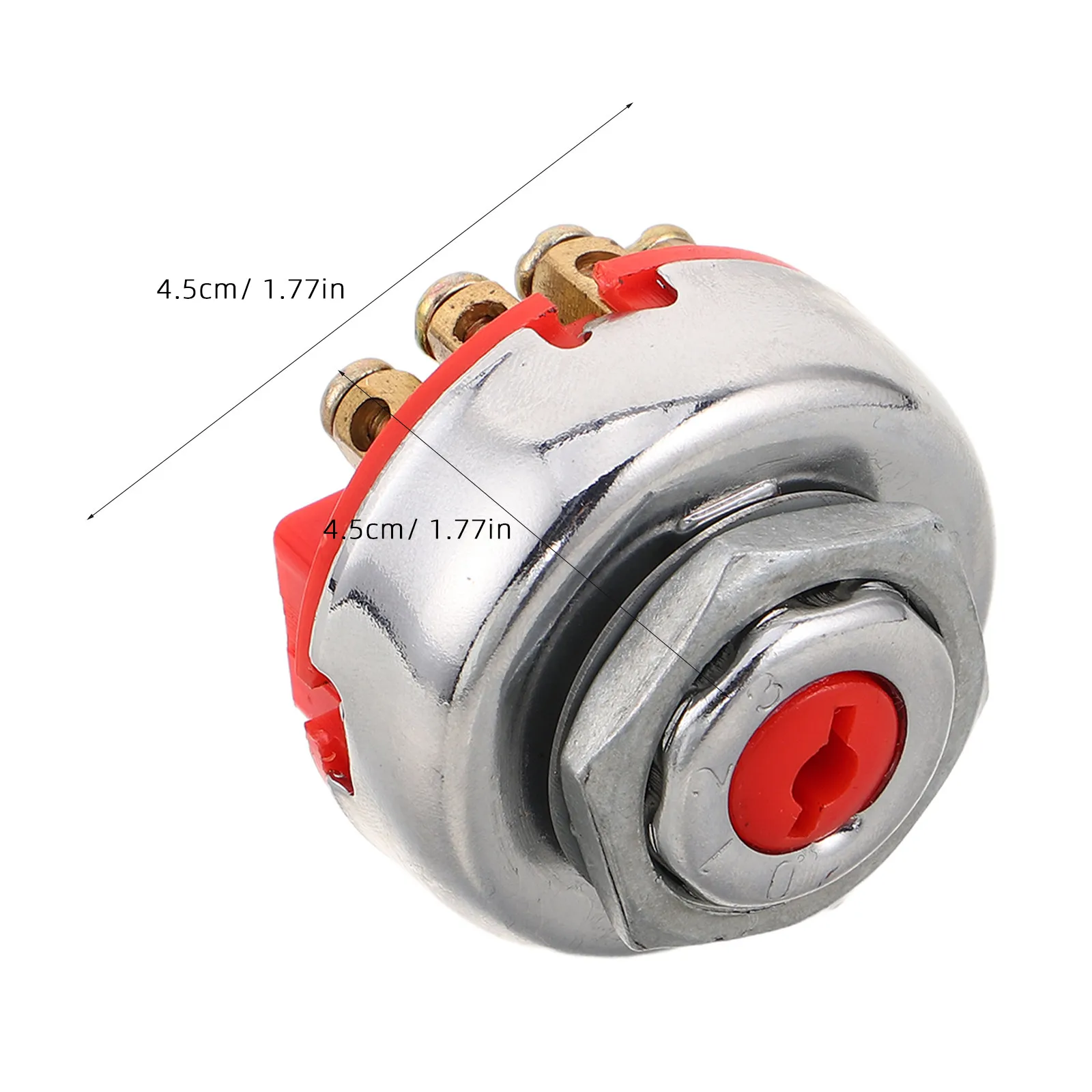 Ignition Key Switch 8 Pin 4 Position Universal Starter Switch for Tractor Lawn Mower Trailer Forklift Agricultural Vehicle
