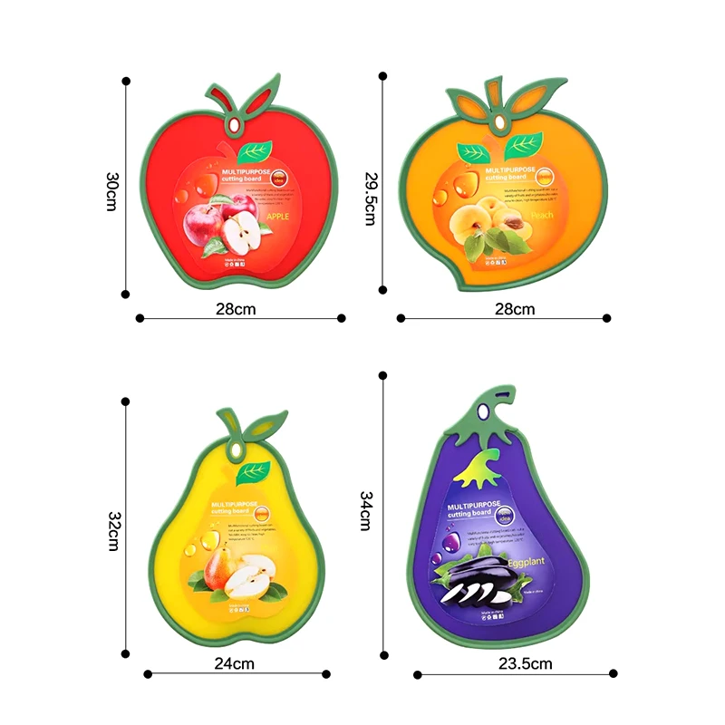 สร้างสรรค์ผลไม้รูปร่างอาหารตัดบล็อก Slice ผักสับบอร์ด PP วัสดุ Mincing Flutto เครื่องมือห้องครัวเครื่องครัว