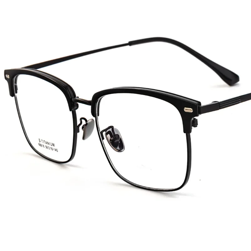 58-18-148 Ultra-light Frame Tr90 Eyebrow Frame Men's Large Eye Glasses Frames for Men