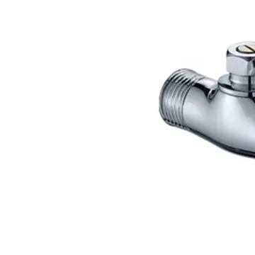 Automatic Shutoff Valve Copper Urinal Button Robust Copper Material Delay Flush Valve For Toilets Chrome Finish