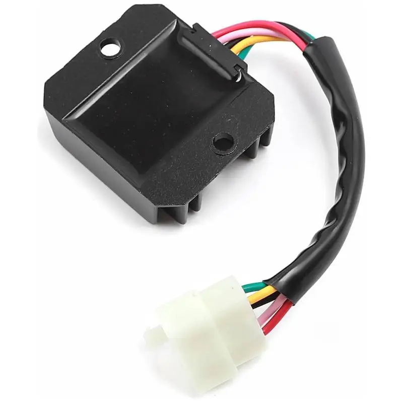 Motorcycle Full Wave Voltage Rectifier Regulator Corrosion Resistant Stable Performance Replacement for GY6 ATVs