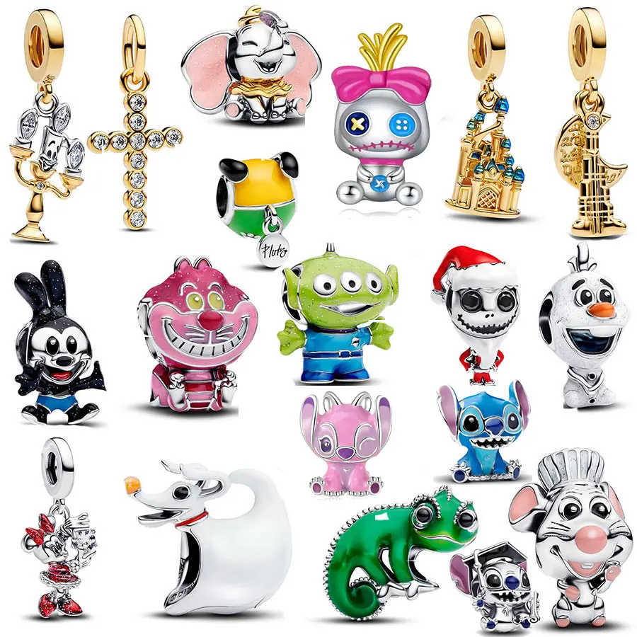 

Best-selling 925 sterling silver Disney series pendant charm bead, suitable for original DlY bracelet! Ladies' birthday fashion