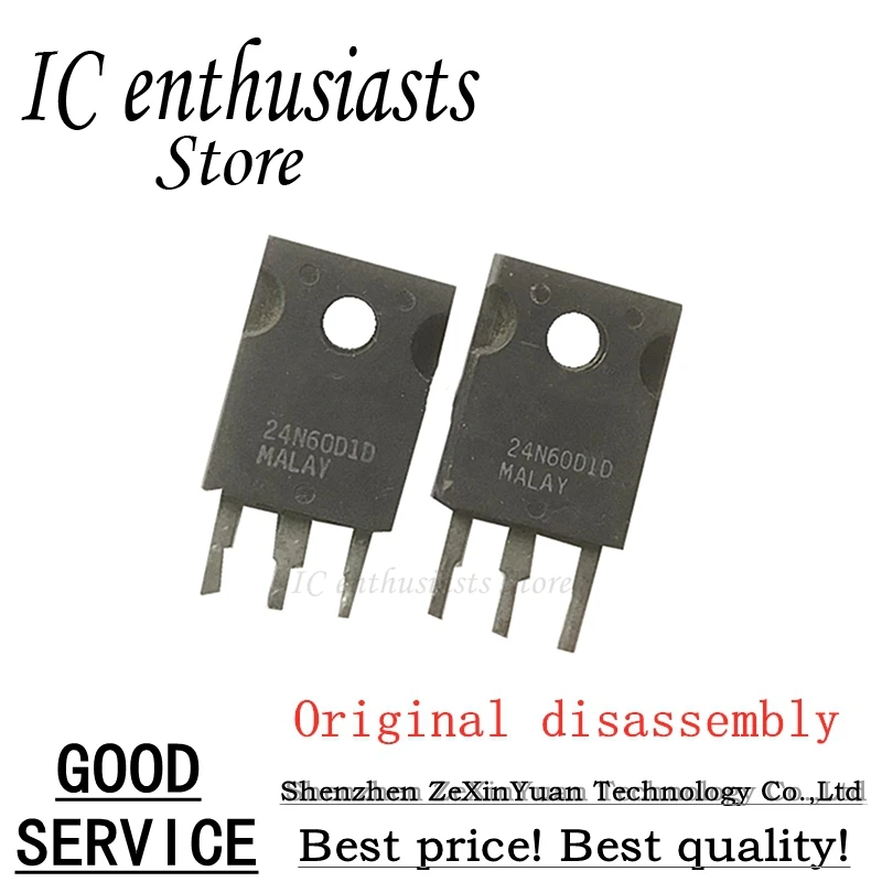 5ชิ้น10ชิ้น20ชิ้น24N60D1D H24N60D1D TO-3P การถอดชิ้นส่วนเดิม