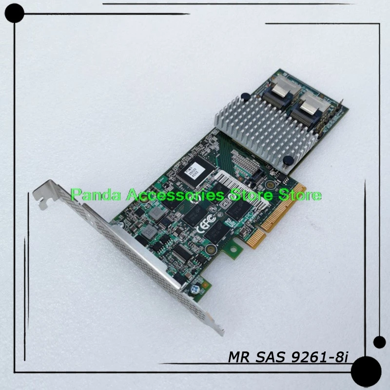 MR SAS 9261-8i originale per LSI MegaRAID Array Card 512M Cache RAID5 Card nave veloce completamente testata di alta qualità