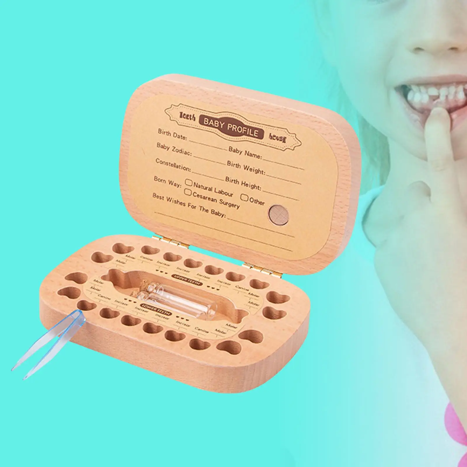 Baby Teeth Box Smooth Durable Children Teeth Case for Infant Boys