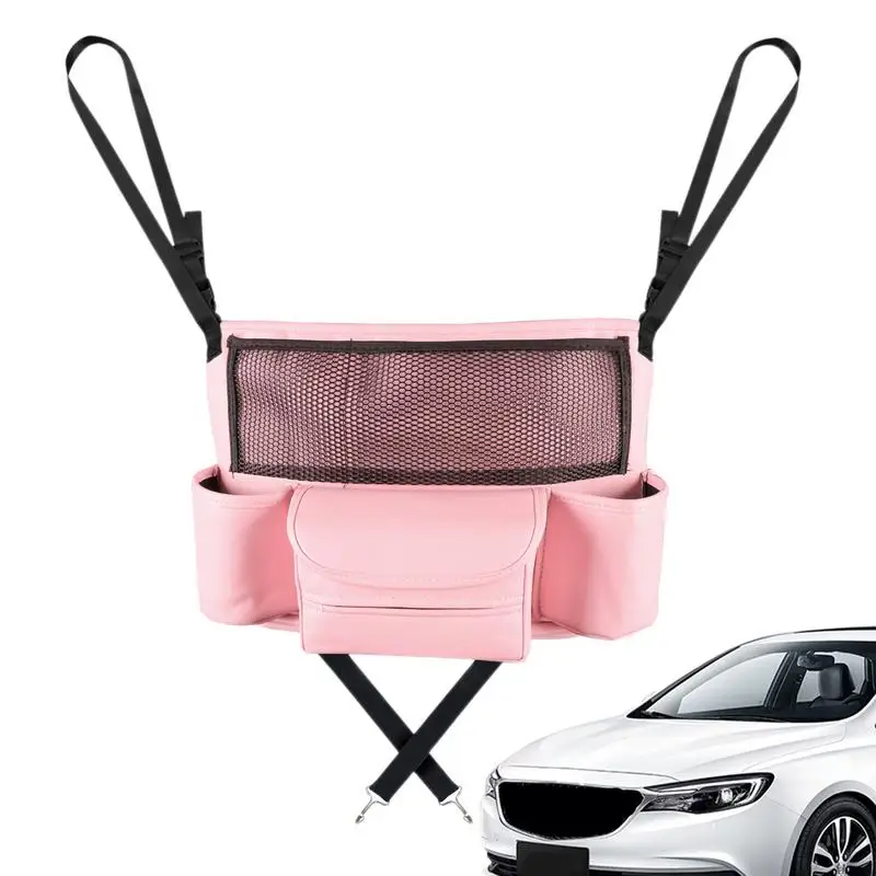 Car Organizer Large Capacity Car Seat Pocket Handbag Holder Mesh Back Pouch Between Seats Storage Bag Organizer Car Accessories