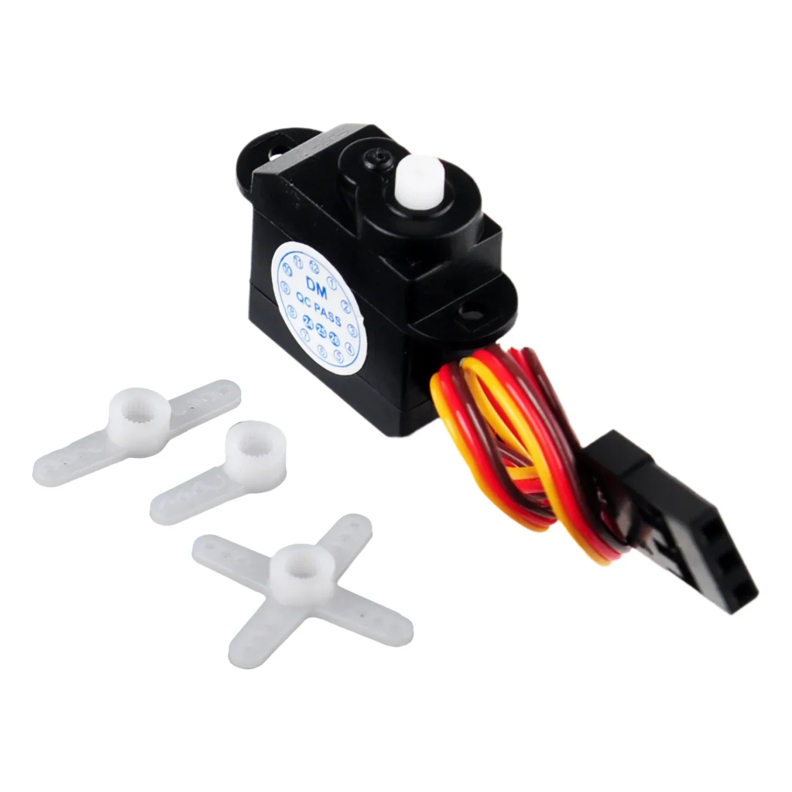 Ultra-Light 2.1g RC Servo 4.8-6V Coreless Motor + POM Gear Compatible with /JR/Hitec (4 Pack)
